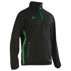 Vienna 1/4 Zip Rain Top Black/Green